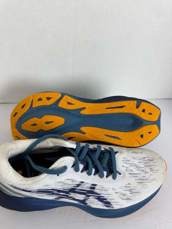 ASICS Novablast 3 White Deep Ocean Running Shoes 1011B458 - Picture 9 of 9